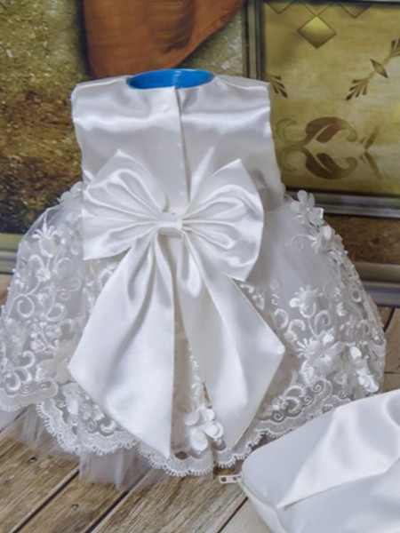 Платье для новорожденных Великолепная роскошь молочный