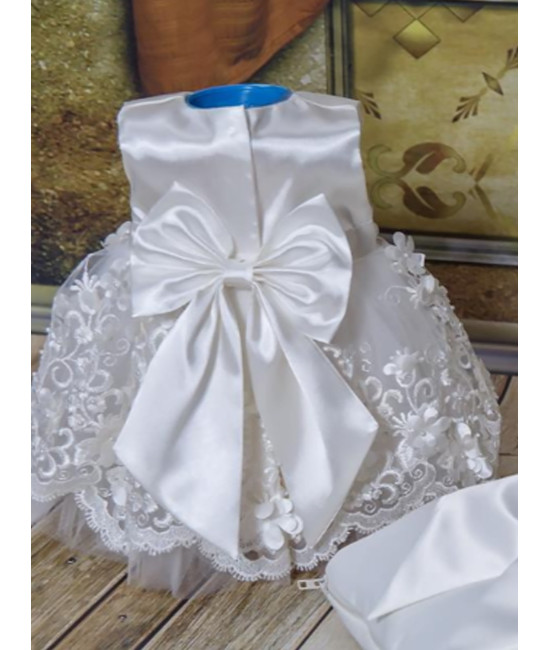 Платье для новорожденных Великолепная роскошь молочный