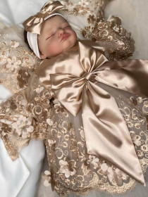 Платье для новорожденного Великолепная роскошь какао