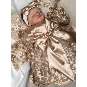 Платье для новорожденных Великолепная роскошь какао