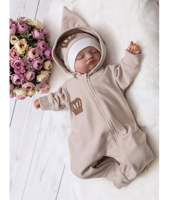 Флисовый комбинезон Вояж крем-брюле