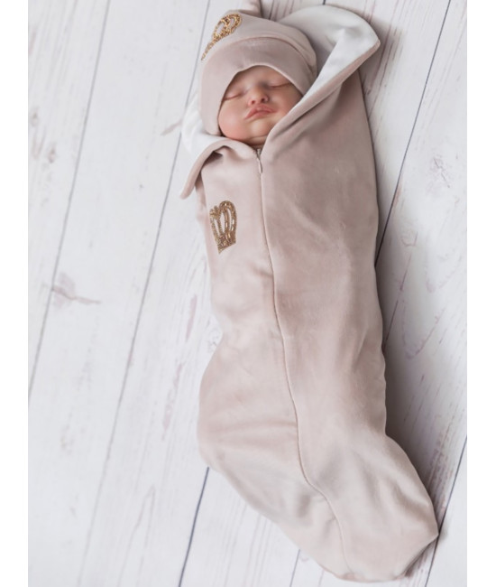 Люлька-переноска Королевская бархат какао