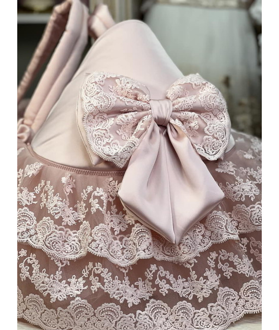 Люлька-переноска для новорожденного Азалия пудра