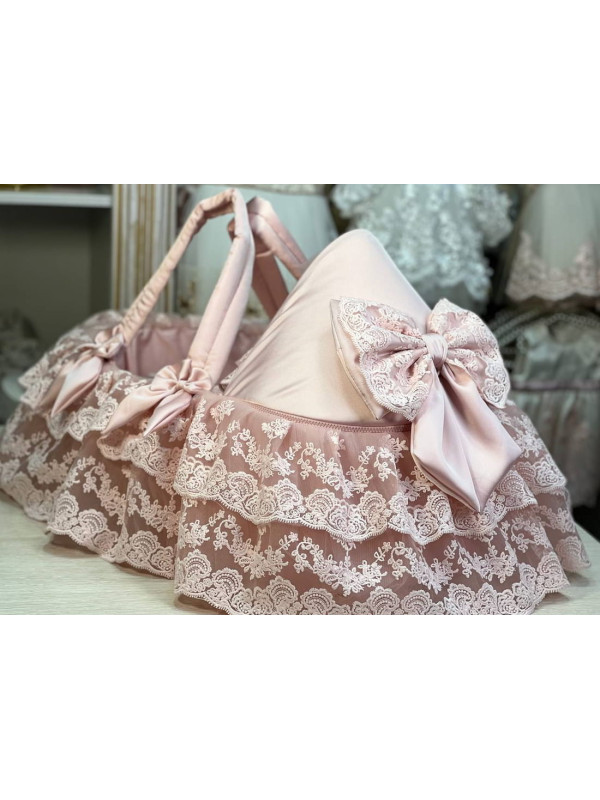 Люлька-переноска Азалия тафта пудра