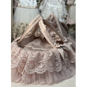 Люлька-переноска для новорожденного Азалия пудра