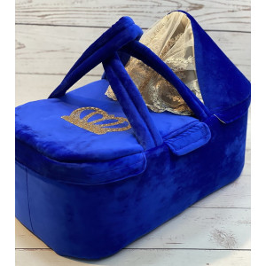 Комплект на выписку Мира-Джентльмен яркий-синий золото