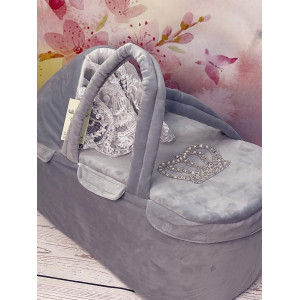 Люлька-переноска Корона серая