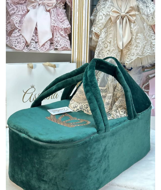 Люлька-переноска Корона изумруд