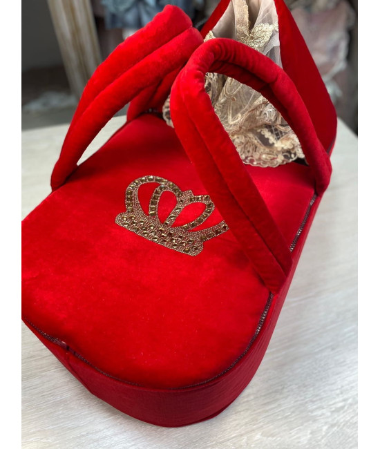 Люлька-переноска Корона красная