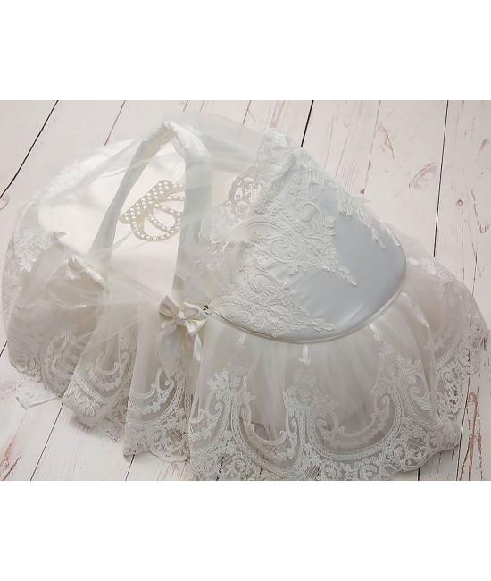 Люлька-переноска для новорожденного Бель молочная