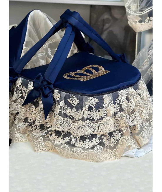 Люлька-переноска Марин Блю синяя