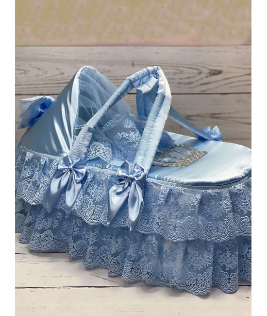 Люлька-переноска Марин Блю голубая