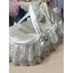 Люлька-переноска Марин Блю молочная