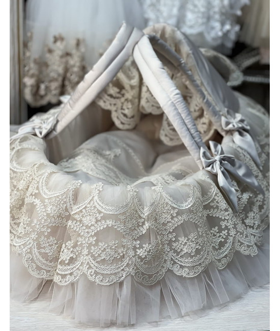 Люлька-переноска для новорожденного Буше пыльная роза