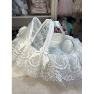 Люлька-переноска для новорожденного Буше молочная