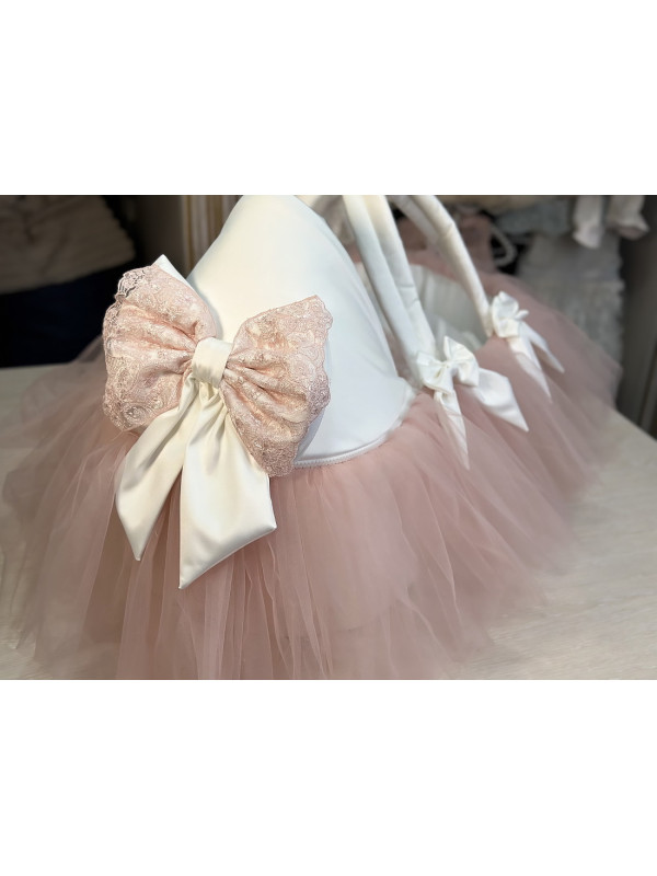 Люлька-переноска Эльза тафта молочная-пудра