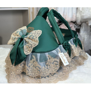 Люлька-переноска Королевская 2 изумруд