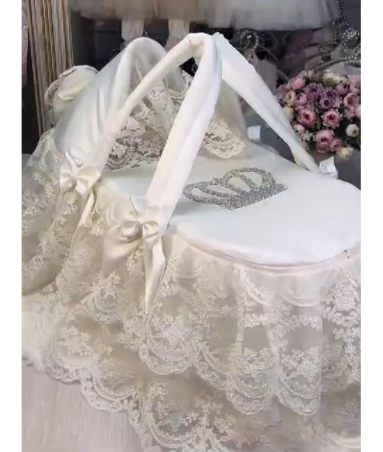 Люлька-переноска Королевская 2 молочная