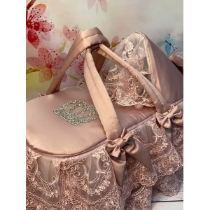 Люлька-переноска Королевская 2 пудра