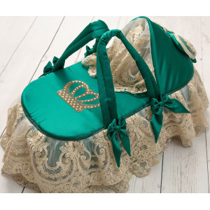 Люлька-переноска Королевская 2 изумруд