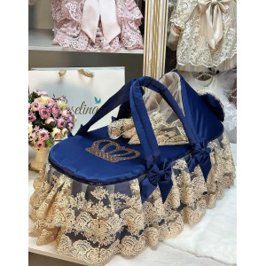 Люлька-переноска Королевская 2 синяя