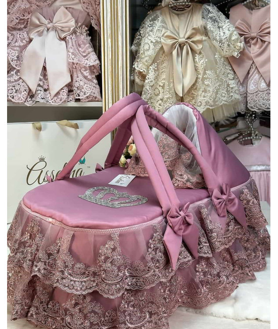 Люлька-переноска Королевская 2 сиреневая