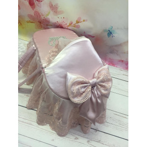 Люлька-переноска Королевская корона пудра