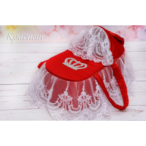 Люлька-переноска Королевская тафта красная