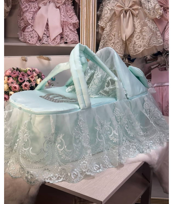 Люлька-переноска Королевская тафта тиффани