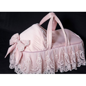 Люлька-переноска Великолепный век тафта розовая пудра