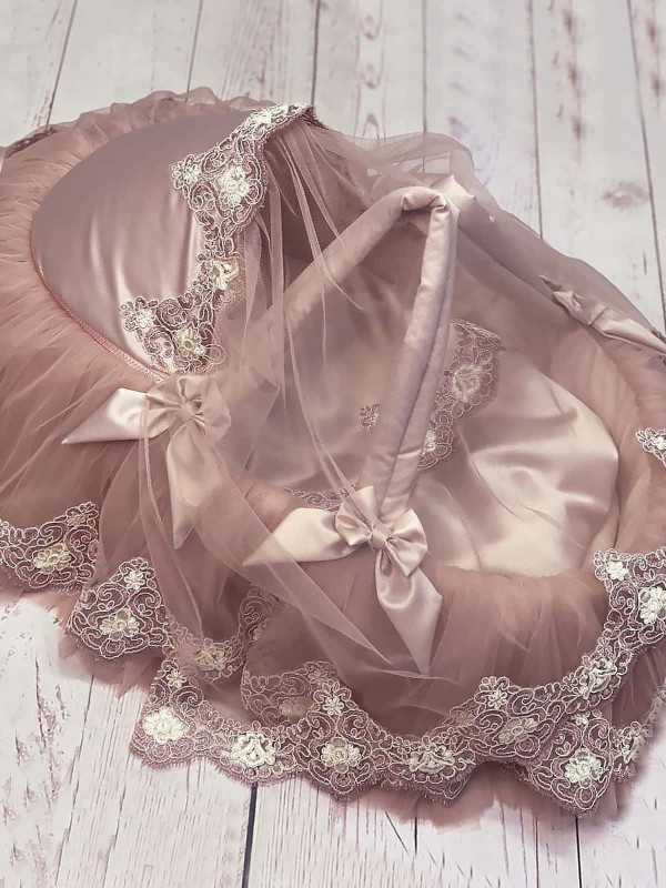 Люлька-переноска МариМар тафта пыльная роза