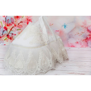 Люлька-переноска для новорожденного Маркиза молочная