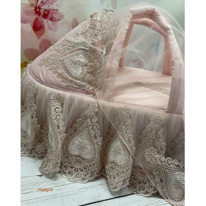 Люлька-переноска для новорожденного Маркиза пудра