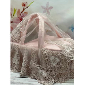 Люлька-переноска для новорожденного Маркиза пудра