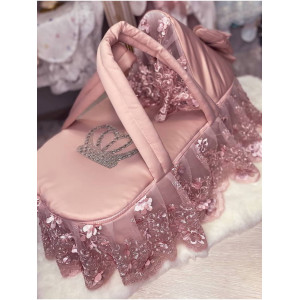 Люлька-переноска для новорожденного Великолепная роскошь пудра