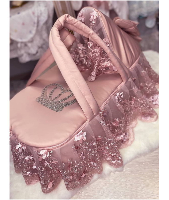 Люлька-переноска для новорожденного Великолепная роскошь пудра