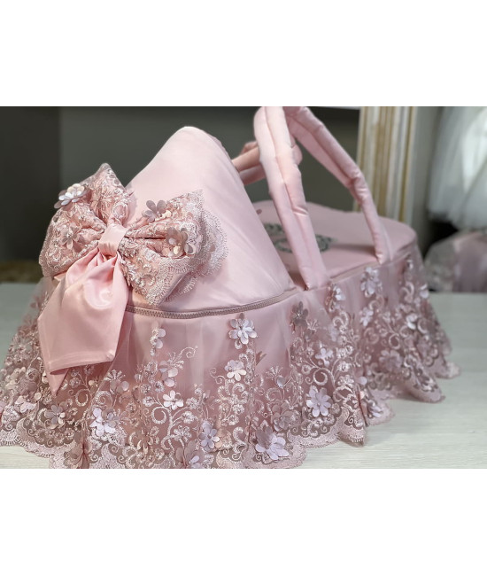 Люлька-переноска для новорожденного Великолепная роскошь пудра