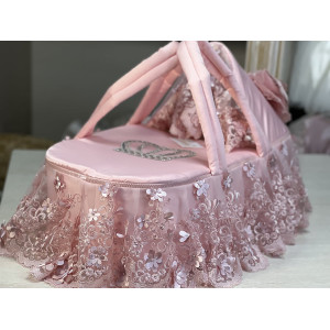 Люлька-переноска для новорожденного Великолепная роскошь пудра