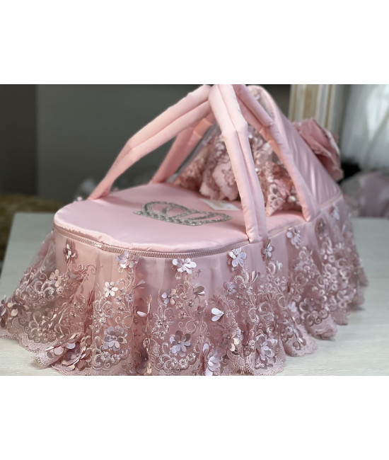 Люлька-переноска для новорожденного Великолепная роскошь пудра