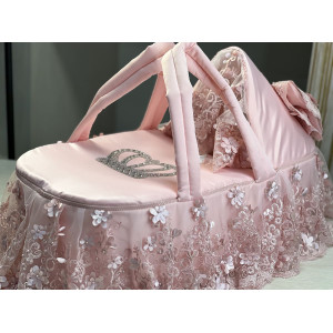 Люлька-переноска для новорожденного Великолепная роскошь пудра