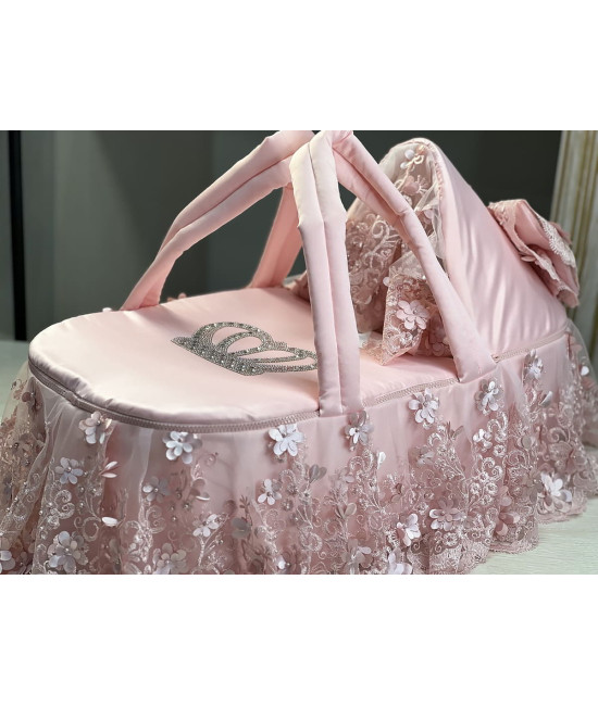 Люлька-переноска для новорожденного Великолепная роскошь пудра