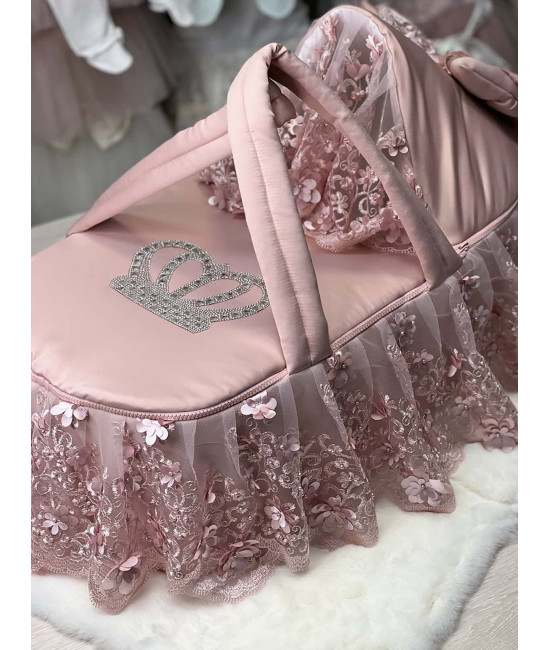 Люлька-переноска для новорожденного Великолепная роскошь пудра