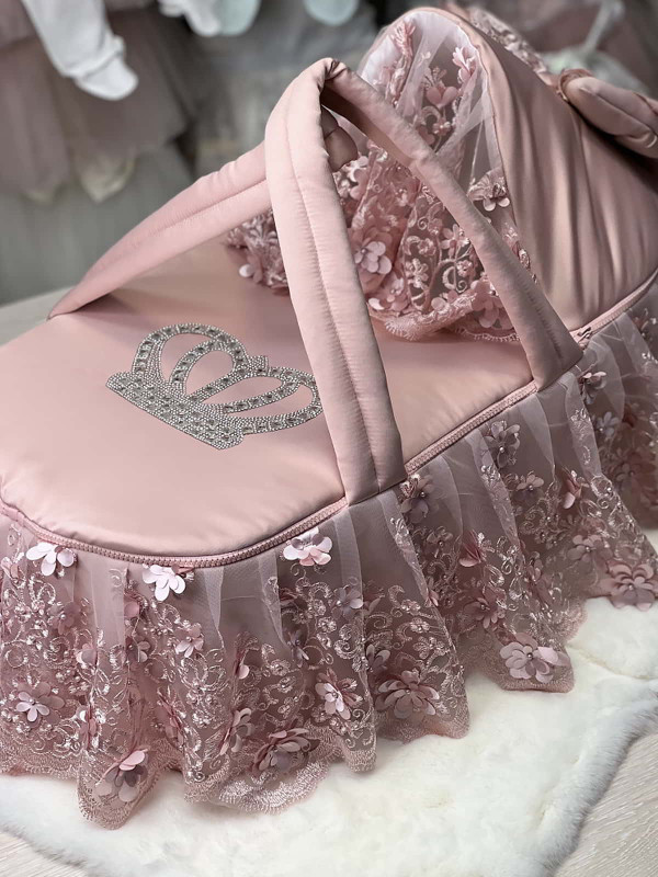 Люлька-переноска Великолепная роскошь тафта пудра