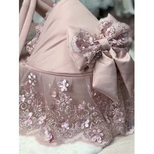 Люлька-переноска для новорожденного Великолепная роскошь пудра