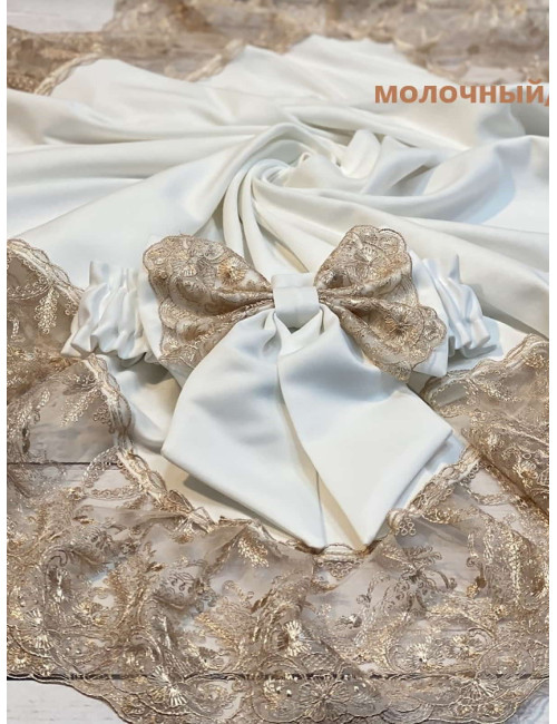 Плед Бекки молочный-какао