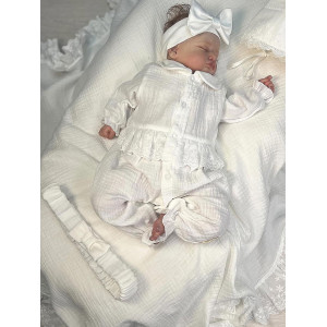 Летний комплект на выписку Грета белый