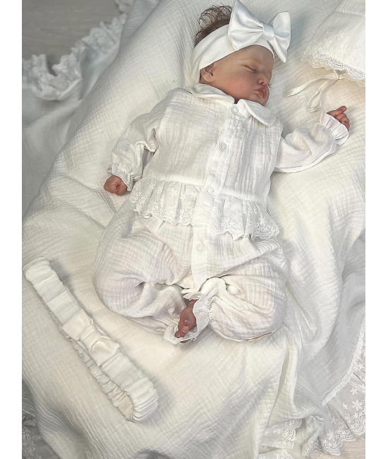 Летний комплект на выписку Грета белый