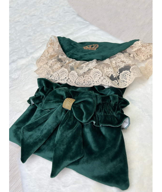 Плед на выписку Королевский изумруд