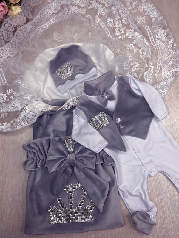 Летний комплект Королевский-Джентльмен серый