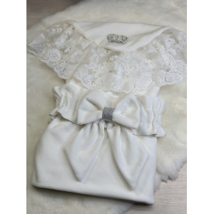 Летний комплект на выписку Королевский-Джентльмен молочный